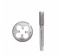 Ddyspan 2 Uds M3 M6 M8 M10 M12 M14 M16 M18 M20 Máquina De Mano Izquierda Grifo Y Die Set Tornillo Métrico Rosca Máquina Perforadora Macho Grifo Morir,Juego M18x1.5