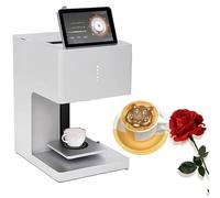 DDZJTPP Impresora Automática De Café + Precisión De Impresión De 600 dpi,Máquina De Café con Leche 3D + Tamaño Impresión De 4-10 Cm,Impresora En Alimentos como Pasteles,Pan Y Café White-EBPro