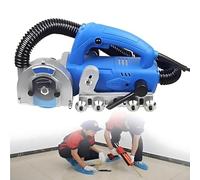 DDZJTPP Limpiador De Juntas Eléctrico De 1200 W, Máquina Portátil Autoaspiradora para Abrir Juntas De Baldosas De 9000 RPM, con Juego De Herramientas, Ranuradora Multifuncional