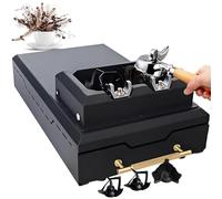 DDZJTPP Limpiador Portafiltros Café Eléctrico,Máquina Limpieza Automática Mangos 58 Mm,Accesorio Café 150 W con 2 Raspadores Y 1 Cabezal De Limpieza,para Hogar,Cafetería,Restaurante