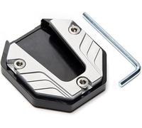 DDZYY Almohadilla de Soporte Lateral para Yamaha TMax 10th Anniversary Whitemax 2001 2002-2022, Extensión Soporte Lateral Estable Almohadilla Antideslizante Base Apoyo,Silver