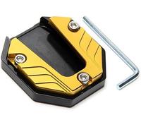 DDZYY Almohadilla de Soporte Lateral para Yamaha TMax 10th Anniversary Whitemax 2001 2002-2022, Extensión Soporte Lateral Estable Almohadilla Antideslizante Base Apoyo,Yellow