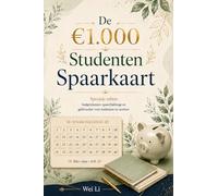 De €1.000 Studenten Spaarkaart: Speciale editie: budgetplanner, spaarchallenge en geldtracker voor studenten en starters