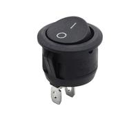 De 1 a 300 unidades de interruptor de botón pulsador circular KCD1 de 2/3 pines, de encendido/apagado, 6 A/250 V CA, 10 A/125 V CA, unipolar, for coche, con LED de 23 mm.(Beige,5 pieces)
