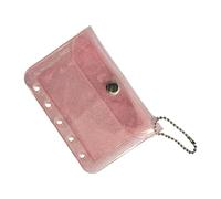 De 10 Estuches para tarjetas de PP Bolsillos para carpetas transparentes impermeables Contenedor de almacenamiento Tarjetero impermeable para uso diario Organizadores de tarjetas transparentes