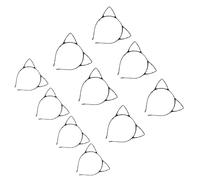 De 10 piezas de aro de reutilizable de hierro para múltiples ocasiones, desde salidas informales hasta celebraciones de festivales, decoración del cabello multiusos