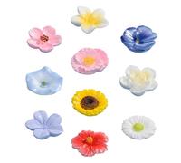 De 10 Vasos flotantes de Resina para Beber Abejas y Flores para decoración de estanques de jardín, paisajismo acuático y ornamentación de peceras, decoración de Flores flotantes