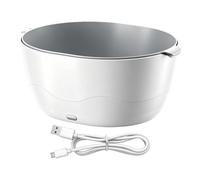 - de 12,8 pulgadas | de frutas para el hogar, limpiador de cocina | Limpiador eléctrico ultrasónico de doble capa con drenaje. PP, 800 g