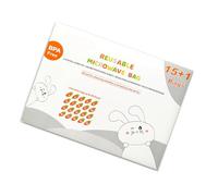 De 16/42 hojas de bolsas esterilizadoras a para microondas para biberones y extractores de leche, parte reutilizable hasta 20 veces/hoja de limpieza rápida