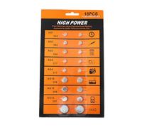 De 18 Pilas de Botón AG1 / AG3 / AG4 / AG10 / AG13 / | AG1 364 AG3 392 AG4 377 AG10 389 AG13 357 Juego de pilas alcalinas para reloj, electrónica,