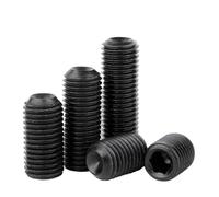 De 2 a 20 tornillos de fijación de rosca fina M6, M8, M10 y M12, negros, de acero, con cabeza hexagonal y hexágono interior, paso de 0,75/1/1,5 mm.(M6x0.75x6mm-20pcs)