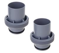 De 2 Acoplamientos para manguera de piscina Adaptador | Suministros de mantenimiento de piscinas, conector de manguera P05992 para equipos de piscina, textura ABS,