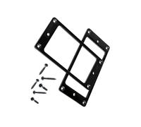 De 2 Actualice sus anillos de pastilla Humbucker de metal para guitarra con hardware de montaje de repuesto para accesorios profesionales eléctricos o de bajo
