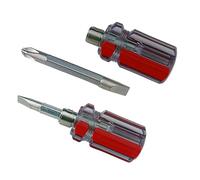 De 2 destornilladores para profesionales y aficionados Puntas de doble función Cabezas planas y en cruz Destornilladores magnéticos Herramienta de reparación del hogar