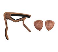 de 2 púas de madera para guitarra acústica, cambio rápido para fácil transposición