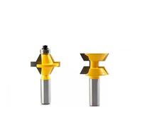 De 2 uds. cortadores de espiga, brocas for enrutador juntas dedo inglete bloqueo, cortador carburo tungsteno 120 grados, 1/2 ''(12,7mm)