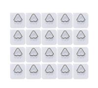 De 20 perchas de PP para exhibir platos, platos, imágenes con fuerte adhesivo en la parte posterior, sujetadores de pared para baño