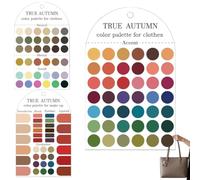 de 3 tarjetas de análisis de color estacional, guía de combinación | Tarjetas de referencia de color para oficina, estudio, viajes, hogar, viajes, uso diario, acolchado, costura, pintura