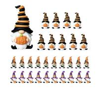 de 30 Mini gnomos de Halloween, de Calabaza sin Rostro | Miniadornos versátiles para escritorios, estantes, jardines de y casas de muñecas, ideales para juegos de escondite