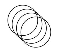 De 4 Anillos protectores de llantas ABS para ruedas de 20, Black | Construcción de ABS, cubiertas protectoras para ruedas, fijación rápida, defensa de conducción en ciudad,