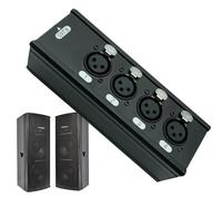 de 4 canales sobre Ethernet - Accesorios de computadora de alta velocidad de aleación de aluminio - 4 canales a conector RJ45 | Para escenario sonido guitarra monitor proyector portátil tableta