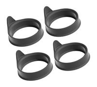 De 4 Cocedores de huevos de silicona flexibles Herramienta para cocinar desayuno Ideal para panqueques y pasteles pequeños Moldes de silicona multiusos resistentes y eficientes