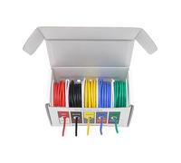 De 5 cables de cobre flexibles Cable de conexión eléctrica resistente a altas temperaturas de 5 colores resistente calor para modelos de alambre trenzado