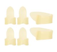 De 6 púas de dedo para el pulgar de peso ligero, con agarre ergonómico, para practicar música, brillan en la oscuridad