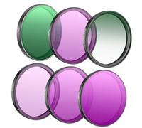 De 6 tamices profesionales para lentes de cámara fabricados con vidrio visual alemán que resalta múltiples revestimientos para una mayor claridad de imagen en cámaras de acción creativas