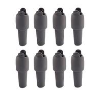 De 8 tapones de vino de silicona para botellas estándar con mango de tracción y tapón de silicona de doble sellado