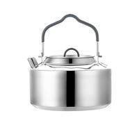 de acero inoxidable, de 300 g con asa, capacidad de 1,2 L, ligera y de calentamiento rápido para fogatas, para fuego abierto, , senderismo y viajes al aire libre