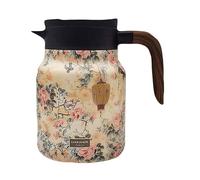 de acero inoxidable floral para el hogar, 1000 ml, multiusos, retro, de cocina con infusor de té para el hogar, comedor
