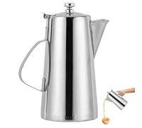 de acero inoxidable - Jarra de agua fría y zumo para el uso en la cocina | Jarra de bebidas con asa para el hogar, cafetería, bar, restaurante, hotel, recipiente de bebidas duradero para té