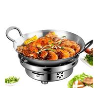 de acero inoxidable | Kit de cocina portátil con estufa | Olla para cera líquida de acero inoxidable con tapa - para cocina de interior, exterior,