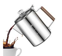 de acero inoxidable - máquina de percoladores vintage | Herramienta de preparación de café comercial compacta, de elaboración portátil para familiares, amigos, autocaravanas, viajes