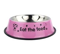 De Acero para Mascotas - Forma De Borde Profundo, Tazón De Borde Ancho, Porción Uniforme | Rincón De Comida para Mascotas De Interior, Área para Que Los Gatos Coman, Base para Masticar para