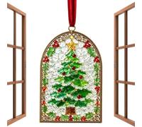 de acrílico, decoración romántica para atrapar | Adornos navideños de acrílico para balcón, terraza, escalera, barandilla, exterior, valla de porche