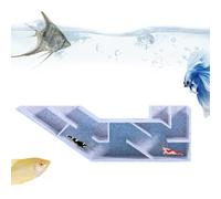 de acuario - Laberinto de entrada doble de 4.92 pulgadas | Refugio de cría de polipropileno - Decoración de visualización inferior | 1.57 pulgadas de altura 1 pulgada de ancho, estructura blanca