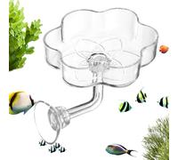 de Acuario - Tazón con en Forma de Flor para Alimentar Peces de Acuario | Contenedor Alimento para Pecera,para Tortugas, Betta, Tetra, Camarones, Acuarios de Agua Salada y Dulce, Hogar