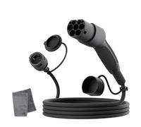 dé Adaptador Tipo 2 a Schuko 16A 3m Carga Fácil en estacion de Carga Coche/Wallbox 230V, IP55 para Bicicletas Eléctricas, Scooters Eléctricos y Motos No para V2L