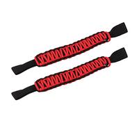 de Agarre de Paracaídas, de Agarre del Respaldo del Asiento Antideslizante Cómodo Agarre Multiusos para Coche SUV ATV UTV RV(Negro rojo)