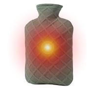 de agua caliente 1,2 l | Calentador de cama de agua caliente | 4-6 horas de retención de calor con cubierta, resistente a las piernas, hombro, cuello, espalda, niños, escuela, camping, viajes