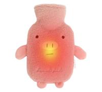 de agua caliente - 1 L - Babero con diseño de dibujos animados - térmica - para piernas y cuello, espalda en invierno, viaje para acampada, mujeres y hombres