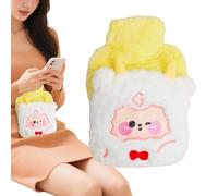 De Agua Caliente | Con De Peluche Y Almohadilla Térmica | Botella Térmica | Para Pies Manos Abdomen Cuello Piernas Mujeres Estudiantes Niños Cama Sofá Guardería Mientras Duerme