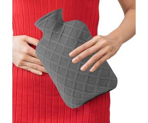 de agua caliente de 1,2 l, calentador de cama de agua caliente, extraíble, a prueba de fugas, retención de calor de 4 a 6 horas con cubierta para la espalda, viajes, niños, cuello, piernas