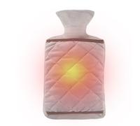 de agua caliente - de forro polar de 2 litros con bolsillo para las manos, botella calentadora de alimentos en, cómodo calcetín de noche | Calor calmante para dormitorios pendola
