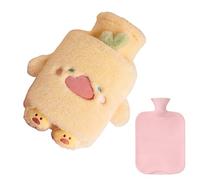 de agua caliente de peluche - Calentador de forma de animal de 1 litro, para calentar las manos, cómoda para terapia del calor | La comodidad reutilizable calienta las botellas