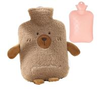De Agua Caliente,Pack de 1L Reutilizable con Almohadilla de Dibujos - de Agua Caliente para Aliviar Molestias - Para Piernas Manos Hombros Cuello Espalda Viaje Camping Niños Mujeres Hombres Invierno