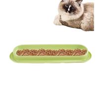 De agua de la comida para gatos - Alimento para mascotas, cuenco de comida larga para mascotas, 15 grados de cuenco de comida largo inclinado, pérdidas: gatos resistentes