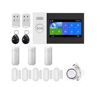 de alarma de seguridad for el hogar inalámbrico GSM Detector de humo alarma antirrobo con Sensor de movimiento for Tuya SmartLife APP alarma de hogar Para Villas y Almacenes(G)